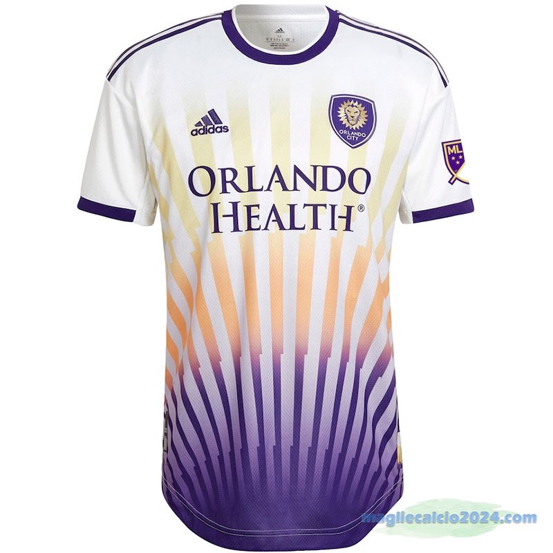 Thailandia Seconda Giocatori Maglia Orlando City 2022 2023 Bianco Poco Prezzo