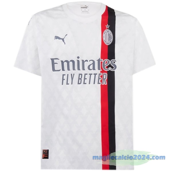 Thailandia Seconda Maglia AC Milan 2023 2024 Bianco Poco Prezzo