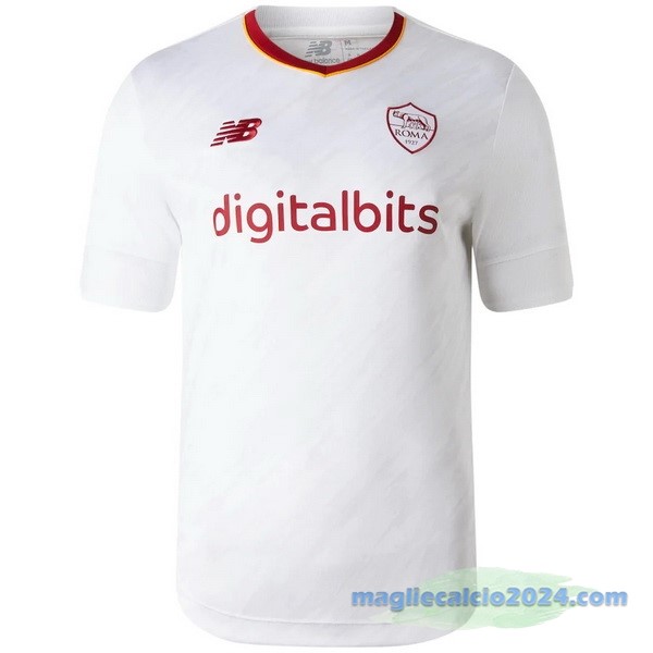 Thailandia Seconda Maglia As Roma 2022 2023 Bianco Poco Prezzo