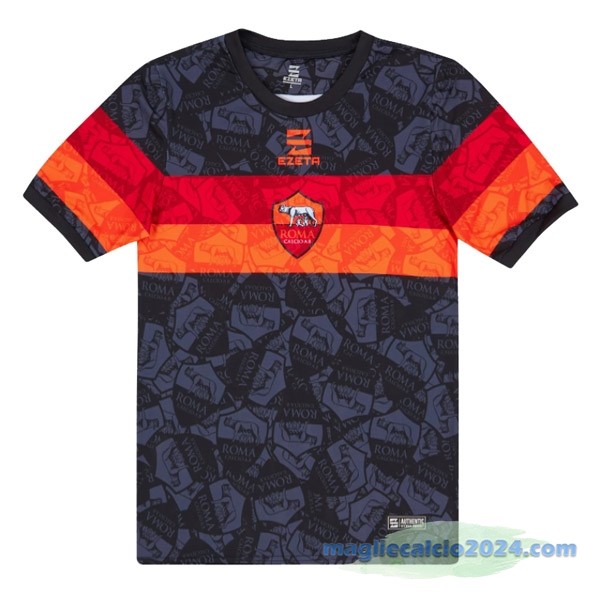 Thailandia Seconda Maglia As Roma 2022 2023 Nero Poco Prezzo