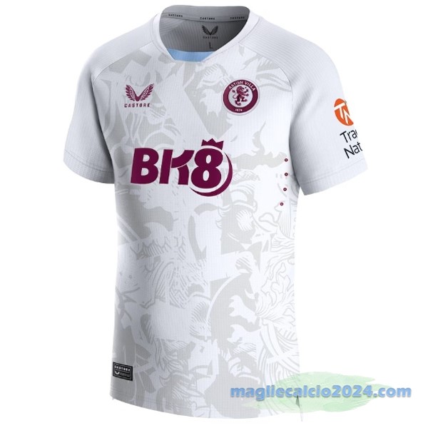 Thailandia Seconda Maglia Aston Villa 2023 2024 Bianco Poco Prezzo