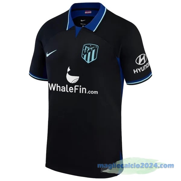 Thailandia Seconda Maglia Atlético Madrid 2022 2023 Nero Poco Prezzo