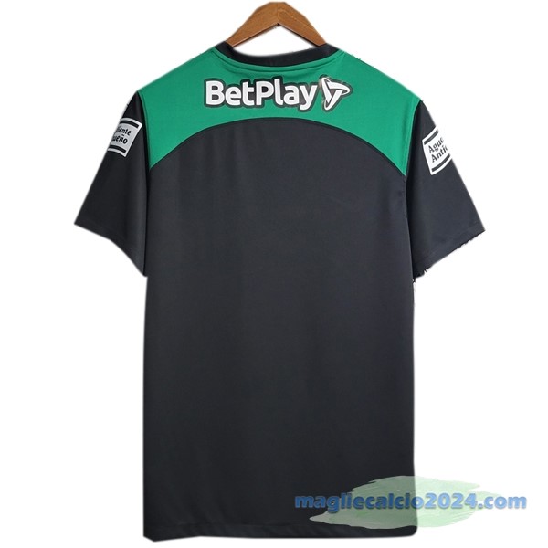 Thailandia Seconda Maglia Atlético Nacional 2023 2024 Nero Verde Poco Prezzo