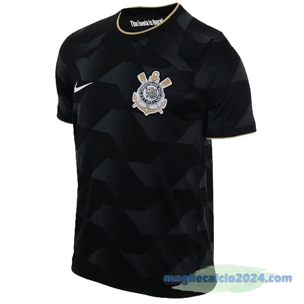 Thailandia Seconda Maglia Corinthians Paulista 2022 2023 Nero Poco Prezzo