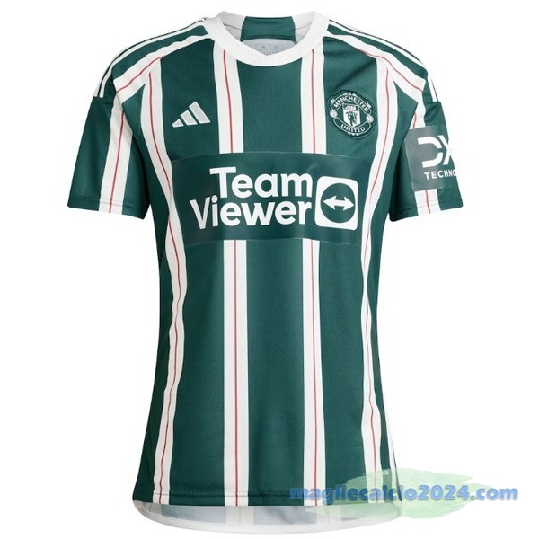 Thailandia Seconda Maglia Manchester United 2023 2024 Verde Poco Prezzo
