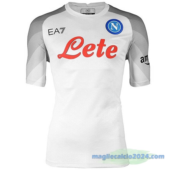 Thailandia Seconda Maglia Napoli 2022 2023 Bianco Grigio Poco Prezzo