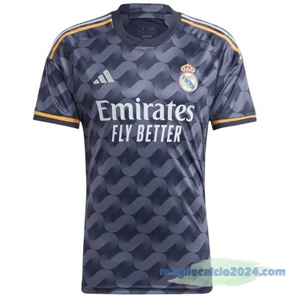 Thailandia Seconda Maglia Real Madrid 2023 2024 Grigio Poco Prezzo