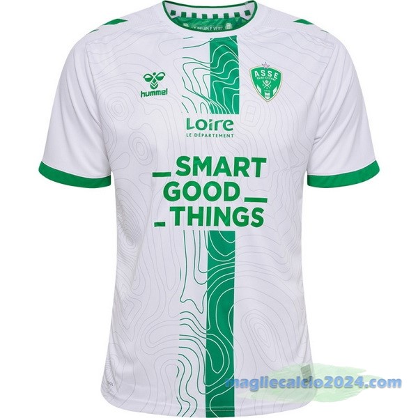Thailandia Seconda Maglia Saint Étienne 2022 2023 Bianco Poco Prezzo