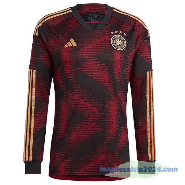 Thailandia Seconda Manica lunga Germania 2022 Rosso Poco Prezzo