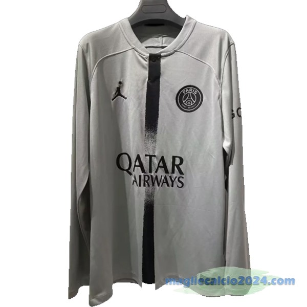 Thailandia Seconda Manica lunga Paris Saint Germain 2022 2023 Grigio Poco Prezzo