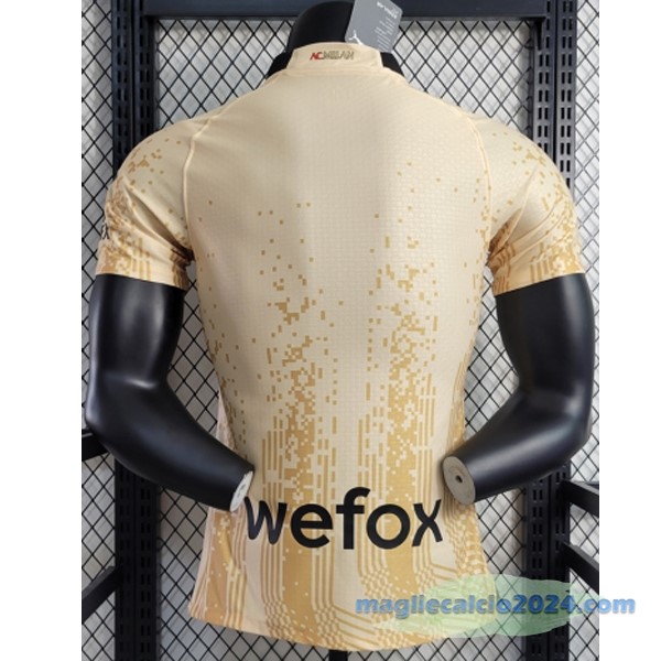 Thailandia Speciale Giocatori Maglia AC Milan 2023 2024 Giallo Poco Prezzo