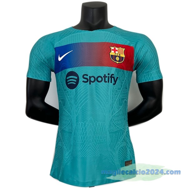 Thailandia Speciale Giocatori Maglia Barcelona 2023 2024 Azul Verde Poco Prezzo