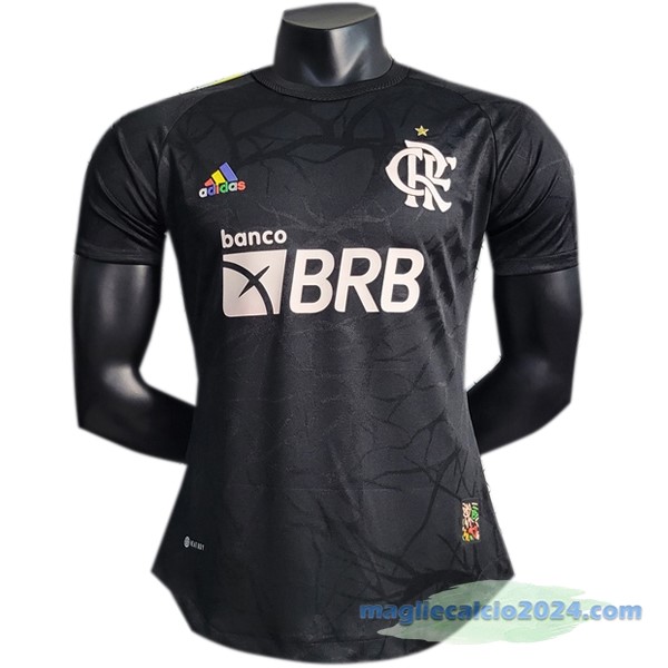 Thailandia Speciale Giocatori Maglia Flamengo 2023 2024 Nero Poco Prezzo