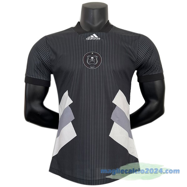 Thailandia Speciale Giocatori Maglia Orlando Pirates 2023 2024 Nero Poco Prezzo