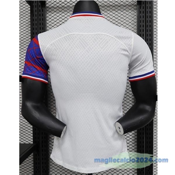 Thailandia Speciale Giocatori Maglia Paris Saint Germain 2023 2024 Bianco Purpureo Poco Prezzo