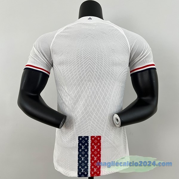 Thailandia Speciale Giocatori Maglia Paris Saint Germain 2023 2024 Bianco Rosso Poco Prezzo