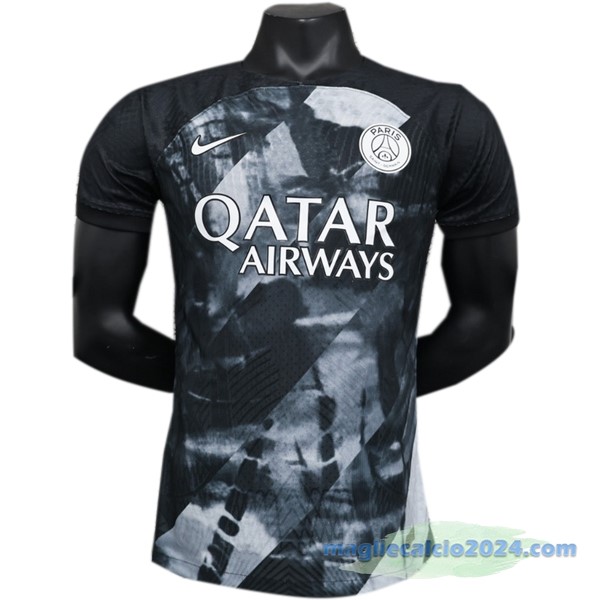 Thailandia Speciale Giocatori Maglia Paris Saint Germain 2023 2024 Grigio Nero Poco Prezzo