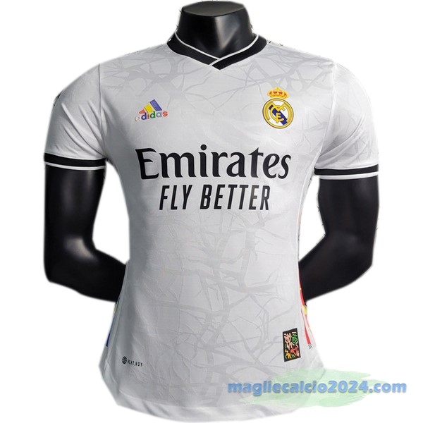 Thailandia Speciale Giocatori Maglia Real Madrid 2023 2024 Bianco Poco Prezzo