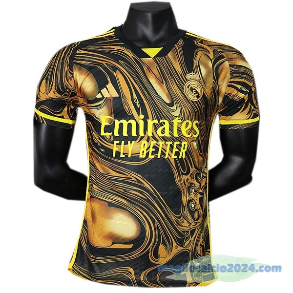Thailandia Speciale Giocatori Maglia Real Madrid 2023 2024 Giallo Poco Prezzo