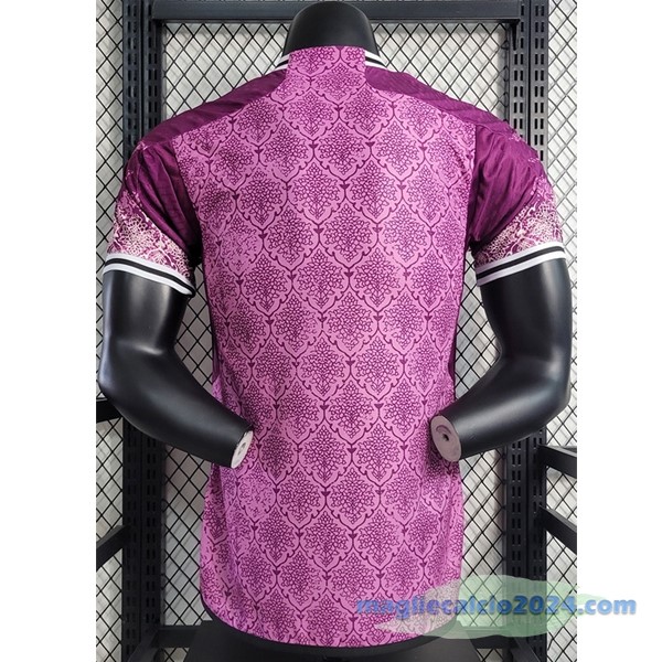 Thailandia Speciale Giocatori Maglia Real Madrid 2023 2024 Rosa Purpureo Poco Prezzo