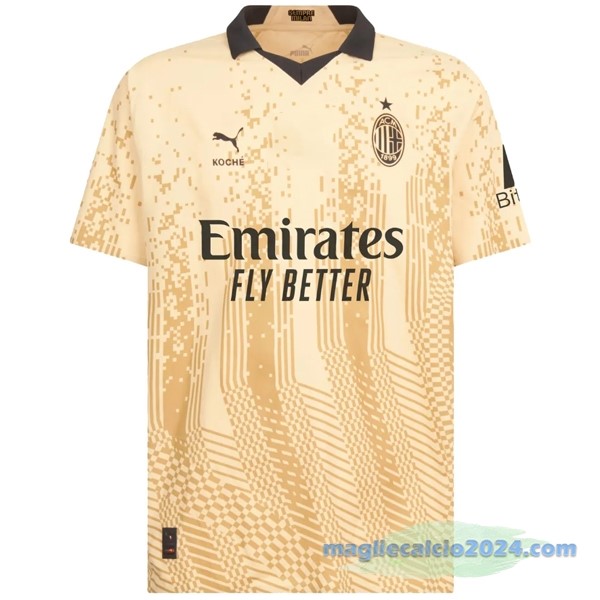 Thailandia Speciale Maglia AC Milan 2022 2023 Giallo Poco Prezzo