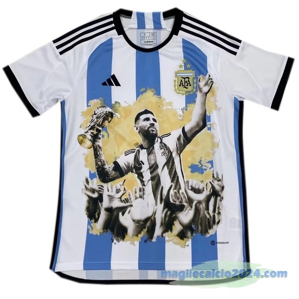 Thailandia Speciale Maglia Argentina 2023 Azul Bianco Poco Prezzo