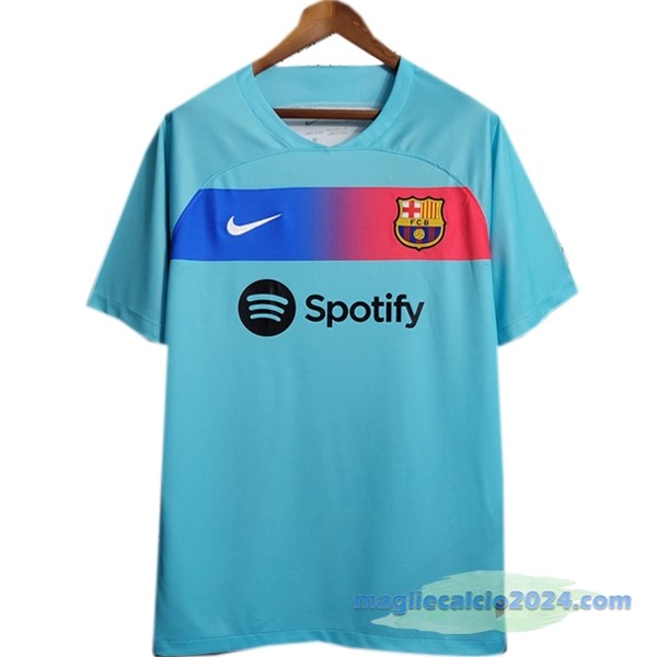 Thailandia Speciale Maglia Barcelona 2023 2024 Azul Verde Poco Prezzo