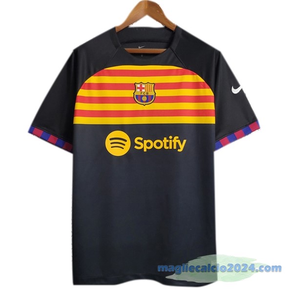 Thailandia Speciale Maglia Barcelona 2023 2024 Nero II Giallo Poco Prezzo