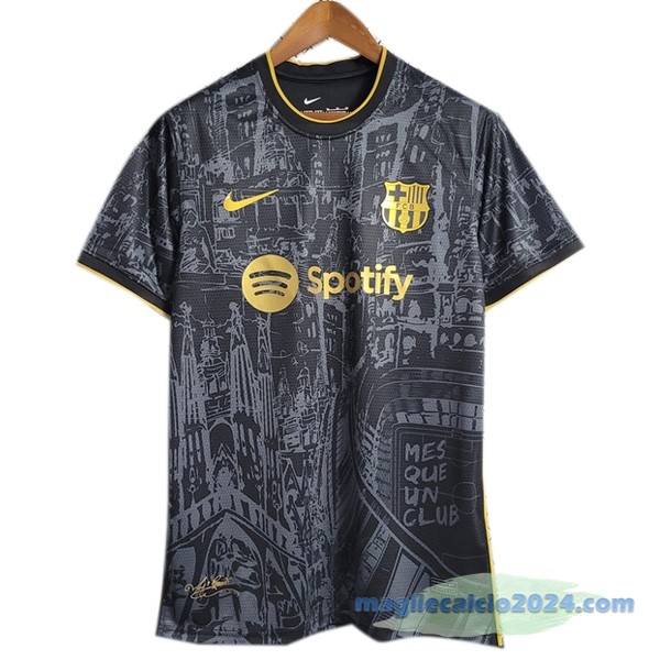 Thailandia Speciale Maglia Barcelona 2023 2024 Nero I Giallo Poco Prezzo