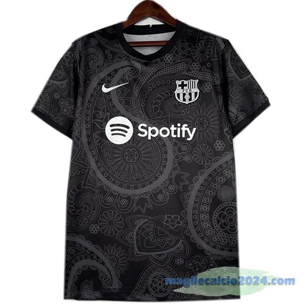 Thailandia Speciale Maglia Barcelona 2023 2024 Nero Poco Prezzo
