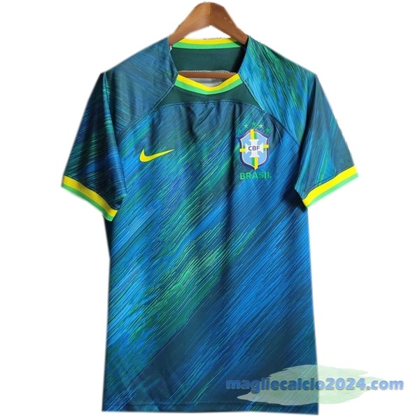 Thailandia Speciale Maglia Brasile 2022 Azul Verde Poco Prezzo