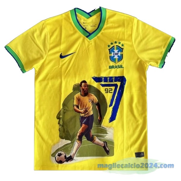 Thailandia Speciale Maglia Brasile 2022 IIII Giallo Poco Prezzo