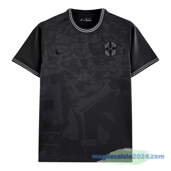 Thailandia Speciale Maglia Brasile 2022 Nero Poco Prezzo
