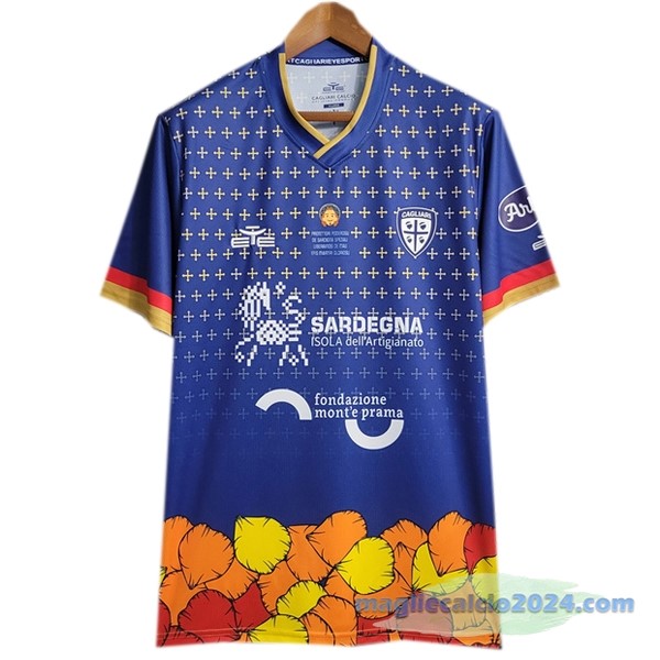 Thailandia Speciale Maglia Cagliari Calcio 2023 2024 Azul Poco Prezzo