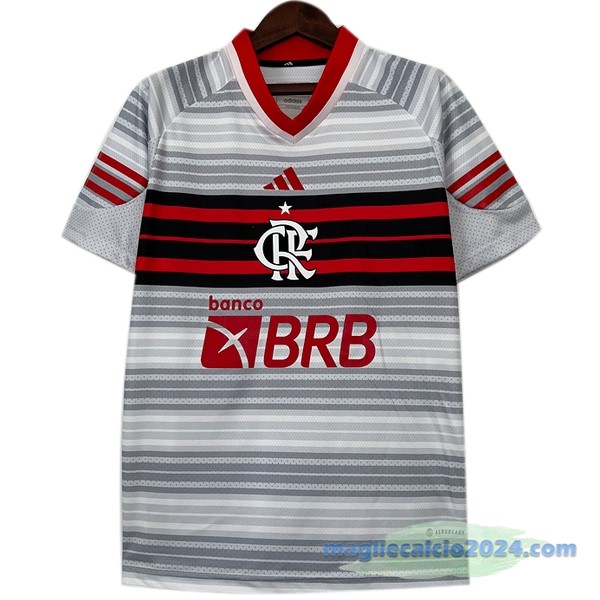 Thailandia Speciale Maglia Flamengo 2023 2024 Grigio Bianco Poco Prezzo