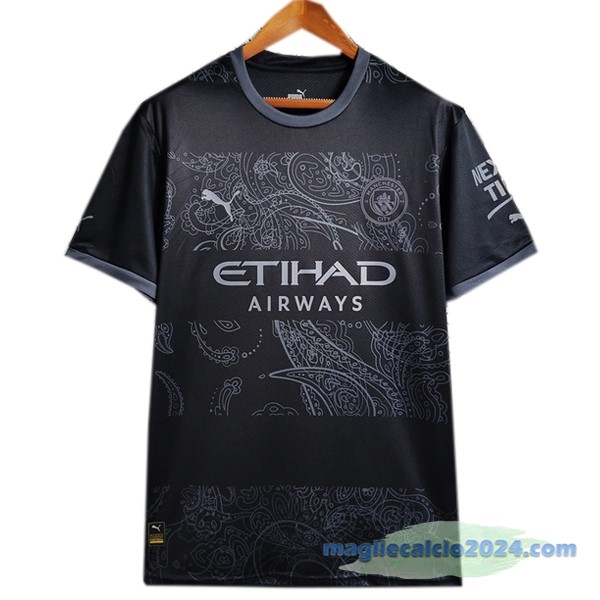 Thailandia Speciale Maglia Manchester City 2023 2024 Nero Poco Prezzo