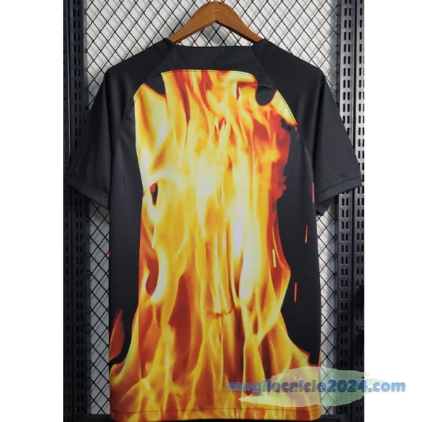 Thailandia Speciale Maglia Paris Saint Germain 2023 2024 Nero Giallo Poco Prezzo