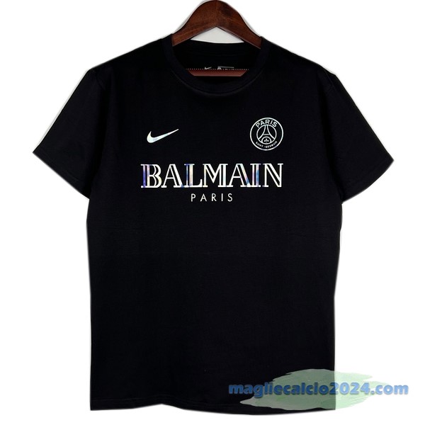 Thailandia Speciale Maglia Paris Saint Germain 2023 2024 Nero Poco Prezzo