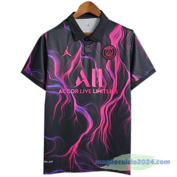 Thailandia Speciale Maglia Paris Saint Germain 2023 2024 Purpureo Nero Poco Prezzo