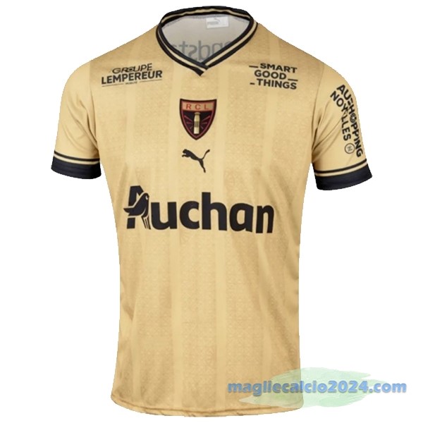 Thailandia Speciale Maglia RC Lens 2022 2023 Giallo Poco Prezzo