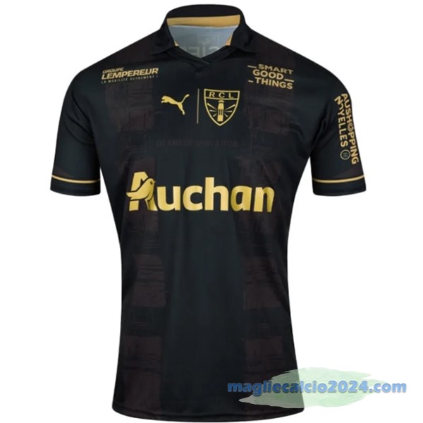 Thailandia Speciale Maglia RC Lens 2022 2023 Nero Poco Prezzo