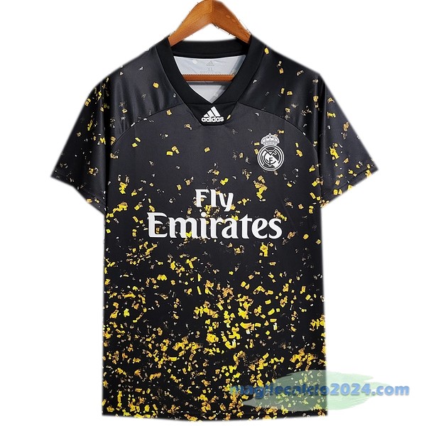 Thailandia Speciale Maglia Real Madrid 2019 2020 Nero Giallo Poco Prezzo