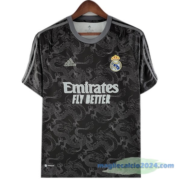 Thailandia Speciale Maglia Real Madrid 2022 2023 Nero Poco Prezzo