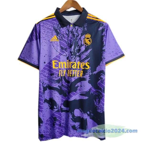 Thailandia Speciale Maglia Real Madrid 2023 2024 Purpureo Poco Prezzo