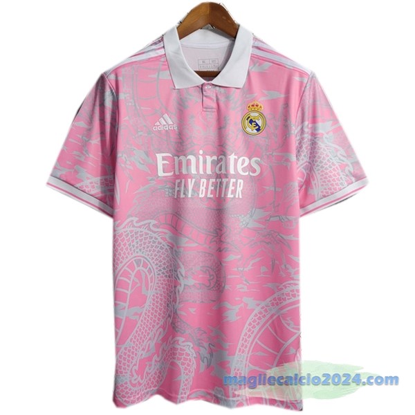 Thailandia Speciale Maglia Real Madrid 2023 2024 Rosa I Bianco Poco Prezzo