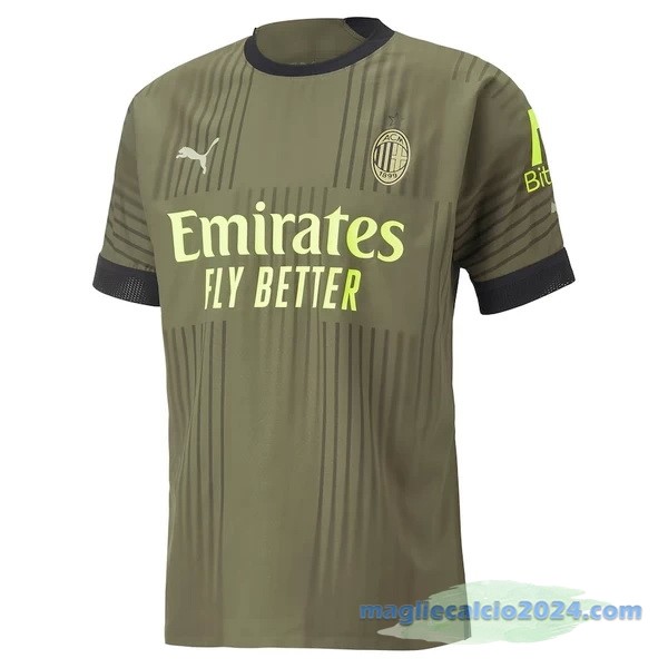 Thailandia Terza Giocatori Maglia AC Milan 2022 2023 Verde Poco Prezzo