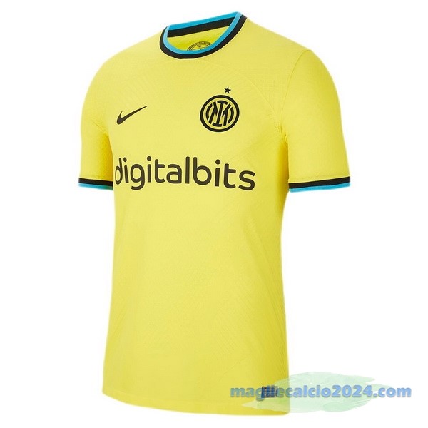 Thailandia Terza Giocatori Maglia Inter Milán 2022 2023 Giallo Poco Prezzo