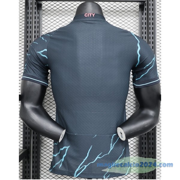 Thailandia Terza Giocatori Maglia Manchester City 2023 2024 Nero Poco Prezzo