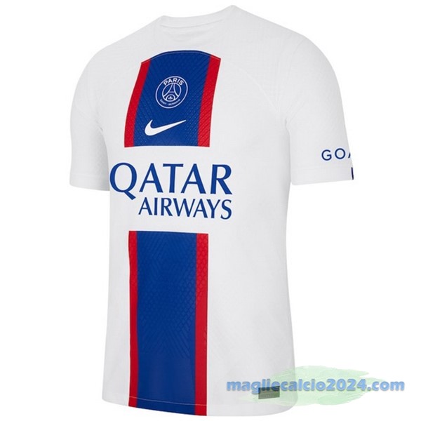 Thailandia Terza Giocatori Maglia Paris Saint Germain 2022 2023 Bianco Poco Prezzo