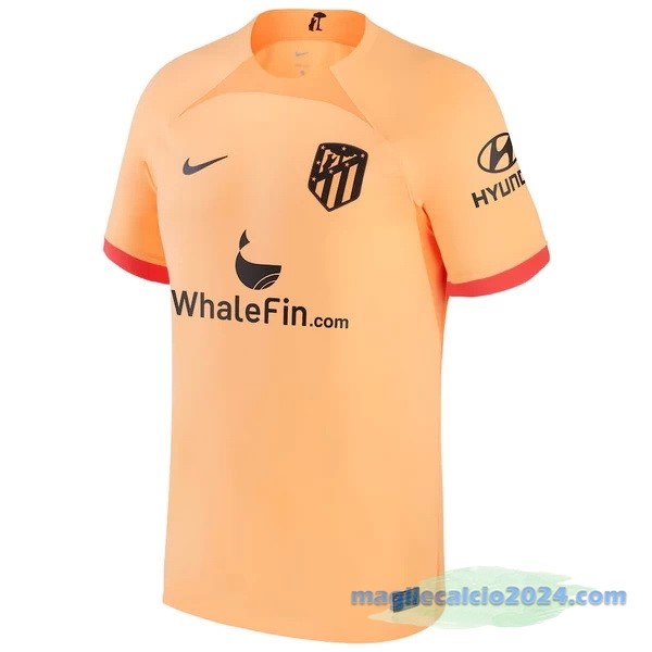 Thailandia Terza Maglia Atlético Madrid 2022 2023 Arancione Poco Prezzo